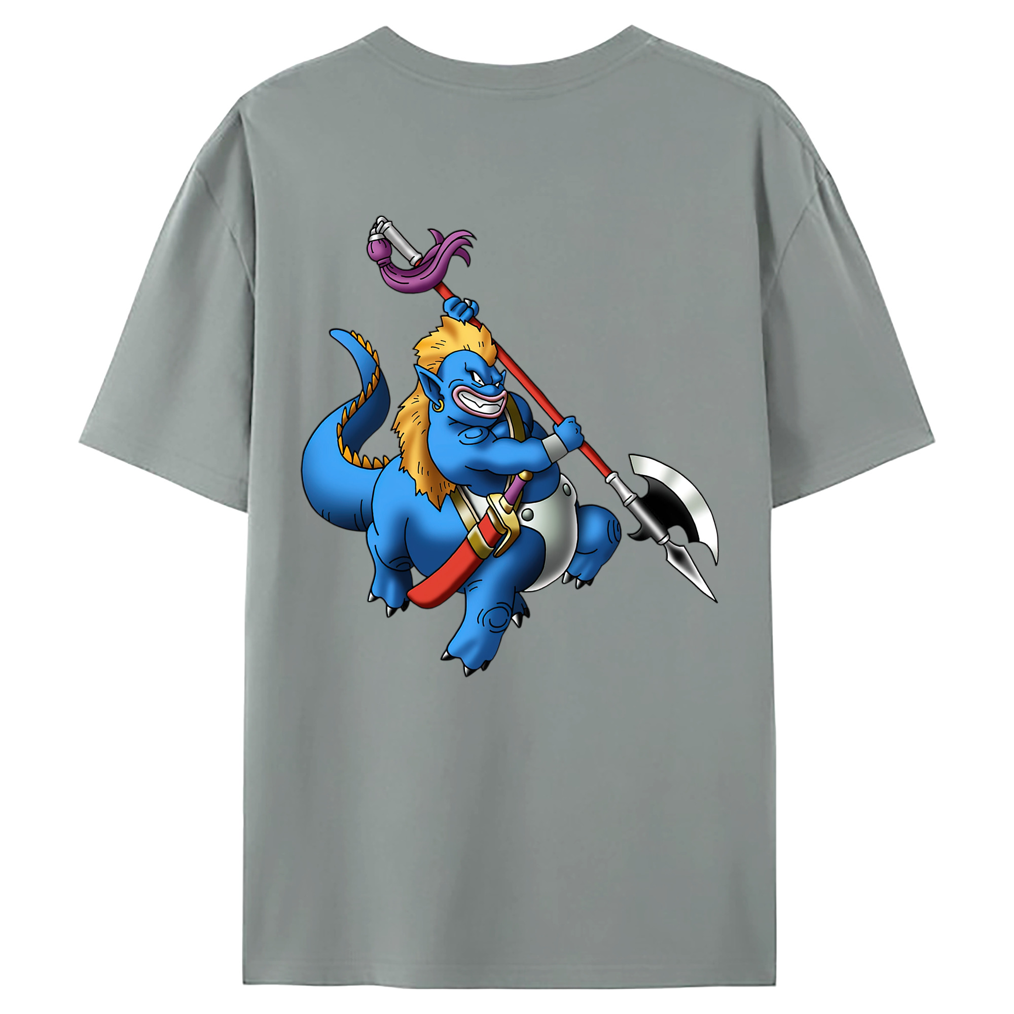 （画像用） ドラゴンクエスト Doragon Kuesuto Dragon Quest 綿100％ メンズ半袖Tシャツ（バックプリント） 通気性